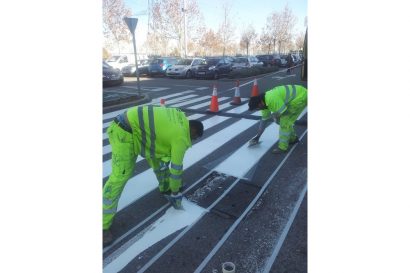 Obras viales aparcamientos