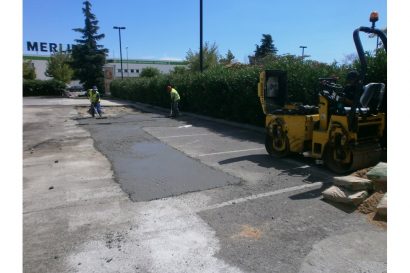 Obras viales aparcamientos